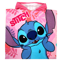 Stitch Badponcho - Sneldrogend - Roze
