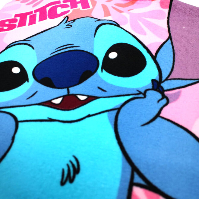 Stitch Badponcho - Sneldrogend - Roze
