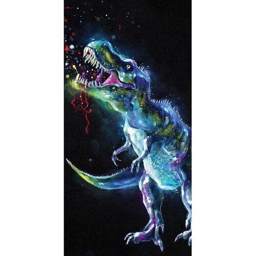 Dinosaurus / Jurassic World Dinosaurus Badlaken - Neon Dinosaurus / Jurassic World Dinosaurus Badlaken - Neon