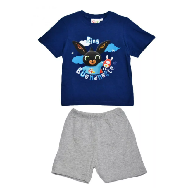 Bing Konijn Shortama - Blauw/Grijs - Maat 110/116