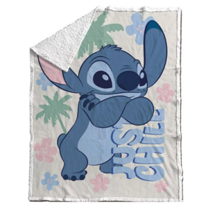 Lilo en Stitch Stitch Fleece Deken Sherpa - Disney Lilo en Stitch Stitch Fleece Deken Sherpa - Disney