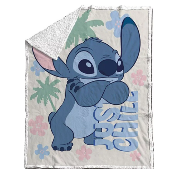Stitch Fleece Deken Sherpa - Disney