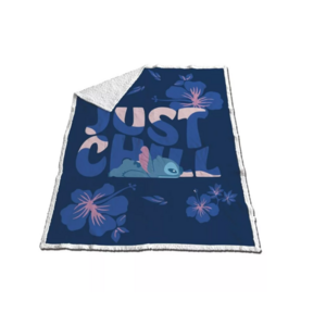 Lilo en Stitch Stitch Fleece Deken Sherpa - Disney - Blauw Lilo en Stitch Stitch Fleece Deken Sherpa - Disney - Blauw