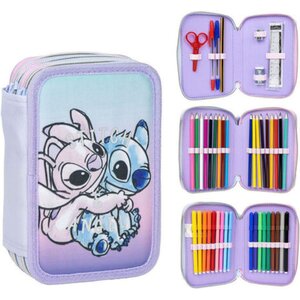 Lilo en Stitch Stitch en Angel gevulde Etui - 3 Laags - Disney Lilo en Stitch Stitch en Angel gevulde Etui - 3 Laags - Disney