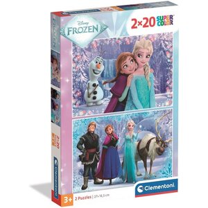 Frozen Disney Frozen 2 in 1 Puzzel - 2 x 20 stukjes - Clementoni