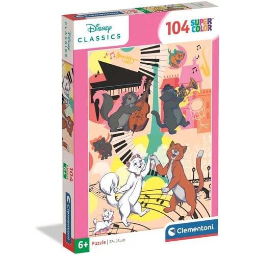 Marie Cat Aristocats Puzzel - 104 stukjes - Clementoni