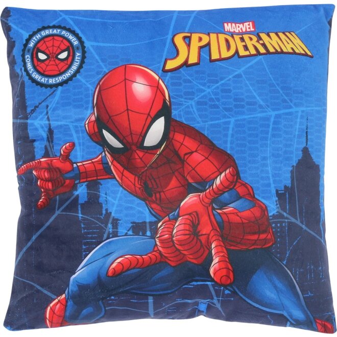 Spiderman Kussen - Marvel - Dubbelzijdig