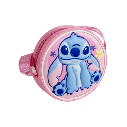 Lilo en Stitch Stitch 3D Schoudertas Roze - Disney Lilo en Stitch Stitch 3D Schoudertas Roze - Disney