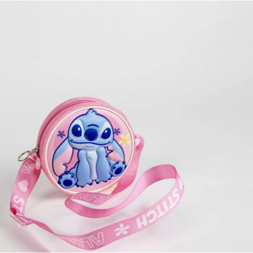 Lilo en Stitch Stitch 3D Schoudertas Roze - Disney Lilo en Stitch Stitch 3D Schoudertas Roze - Disney