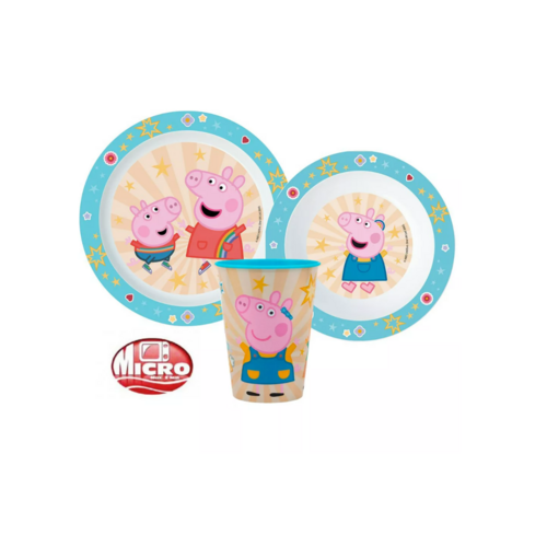 Peppa Pig Peppa Pig Kinderservies met Beker - Magnetron