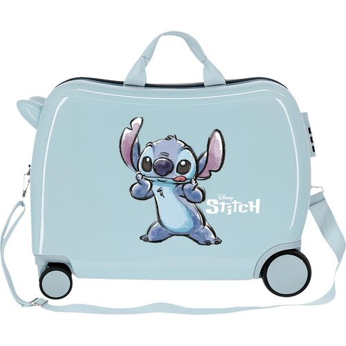 Lilo en Stitch ABS Stitch Ride-On Kinderkoffer Blauw - Disney Lilo en Stitch ABS Stitch Ride-On Kinderkoffer Blauw - Disney