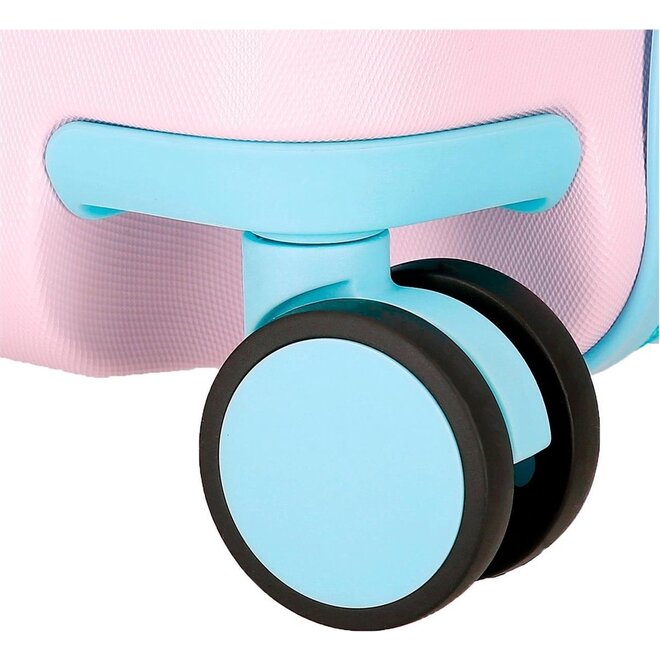 ABS Stitch Ride-On Kinderkoffer Roze - Disney
