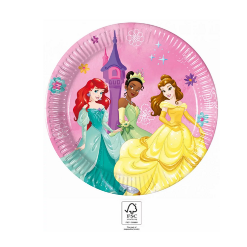 Disney Princess 8 Disney Princess Gebaksbordjes - FSC