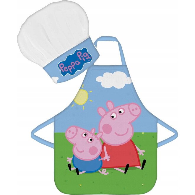 Peppa Pig Keukenschort met Koksmuts