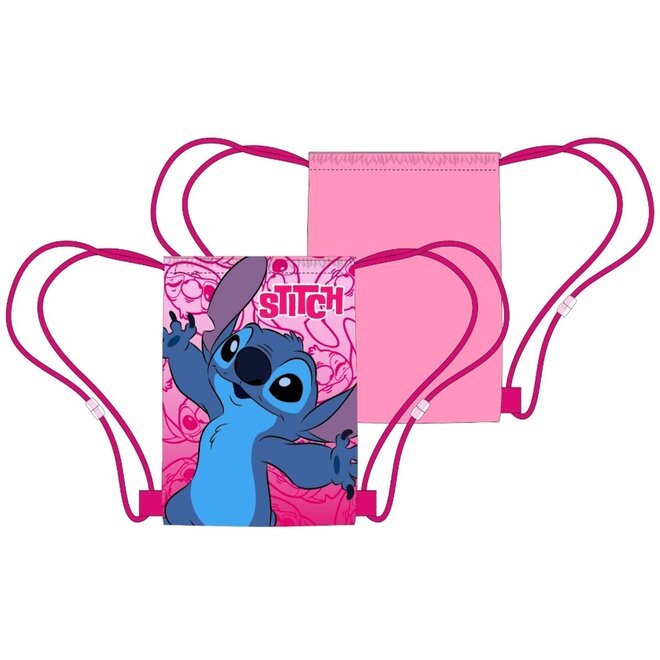 Stitch Gymtas Roze - Disney Rugtas