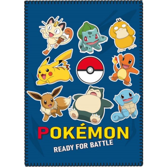 Pokemon Fleece Deken - Battle