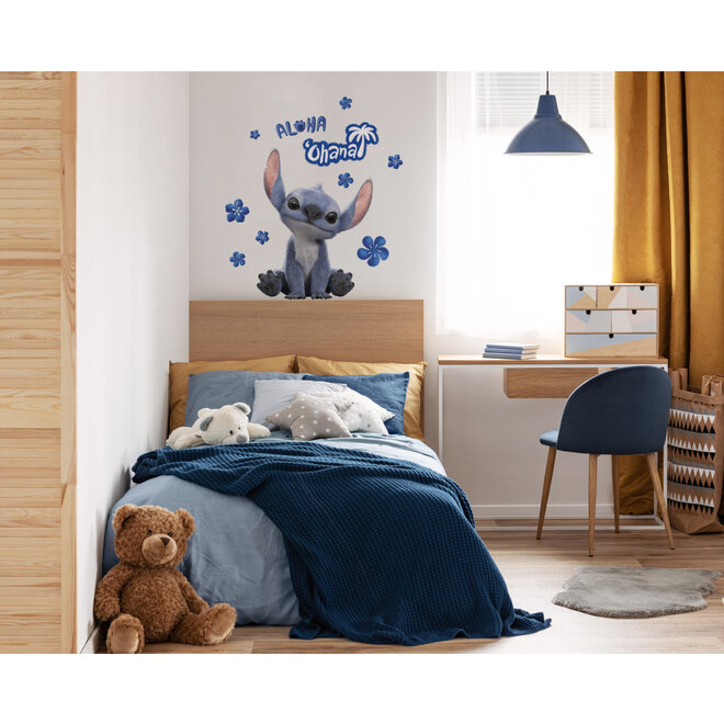 Stitch Muursticker Ohana 50x70 cm - Disney