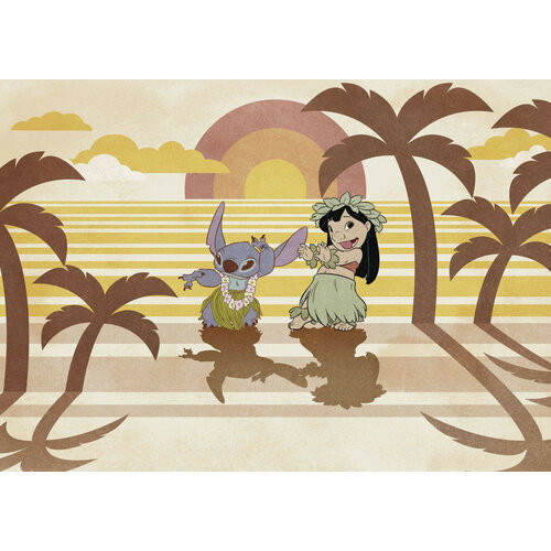 Lilo en Stitch Lilo en Stitch Vlies Behang Hula Harmony - 350x250 cm Lilo en Stitch Lilo en Stitch Vlies Behang Hula Harmony - 350x250 cm