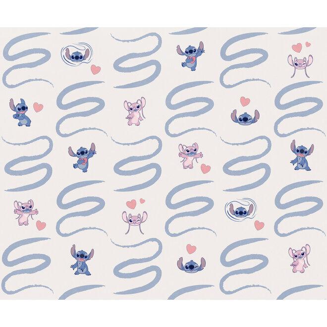 Stitch en Angel Vlies Behang Be Kind - 300x250 cm
