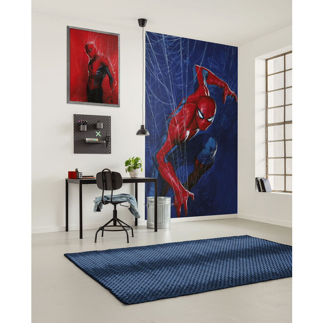 Spiderman Vlies Behang Web - 150x250 cm