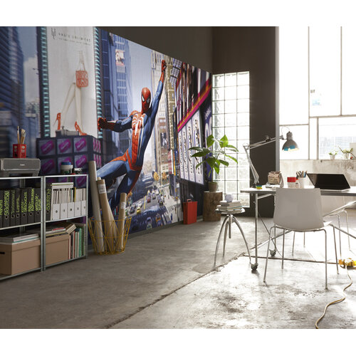 Spiderman Spiderman Vlies Behang City Swing - 400x250 cm