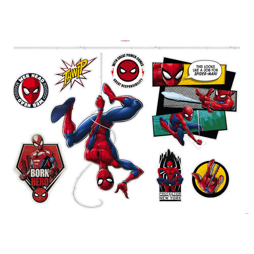 Spiderman Spiderman Muurstickers 100x70 cm - Marvel