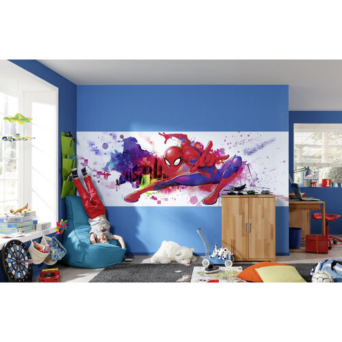 Spiderman Spiderman Behang Graffiti - 368x127 cm - Marvel
