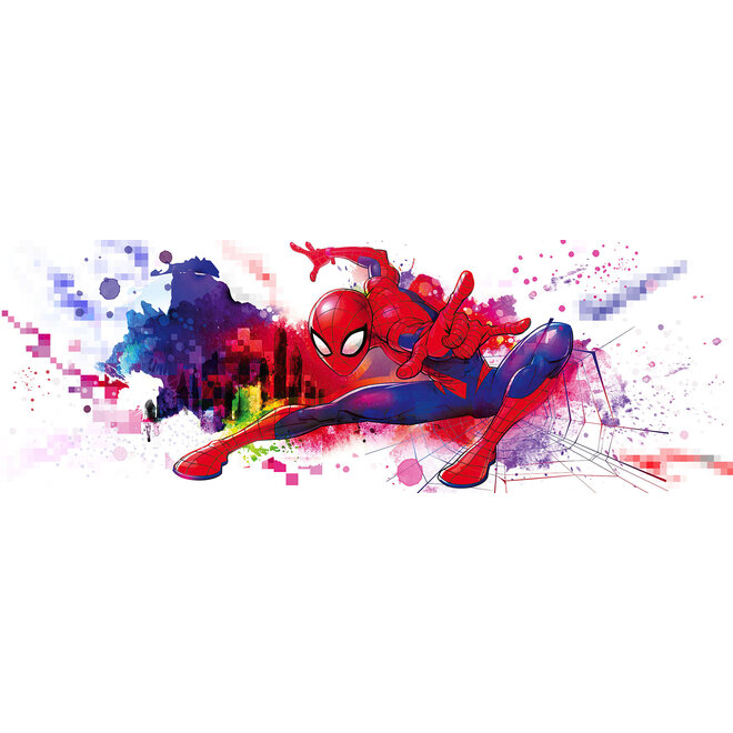 Spiderman Behang Graffiti - 368x127 cm - Marvel