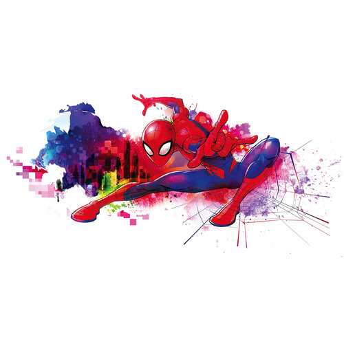 Spiderman Spiderman Vlies Behang Graffiti Art - 300x150 cm - Marvel