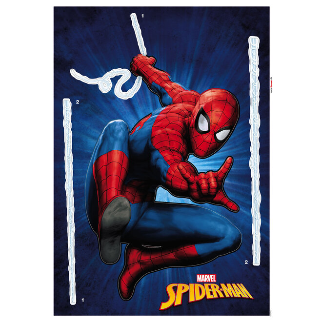 Spiderman Muursticker 50x70 cm - Marvel
