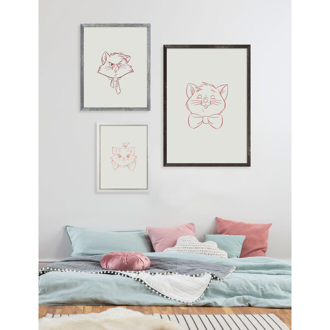 Aristocats Drieluik - 120x120 cm - Disney