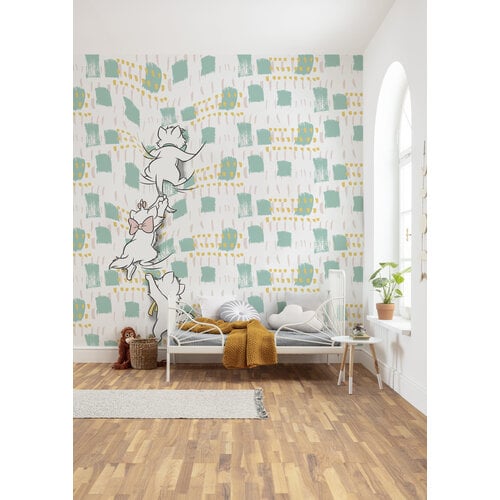 Marie Cat Aristocats Vlies Behang - 250x280 cm - Disney