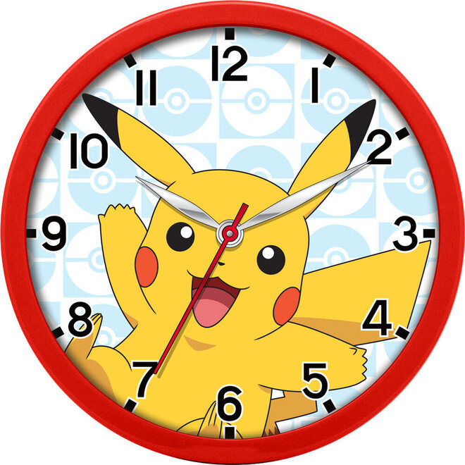 Pokemon Wandklok / Klok - Pikachu
