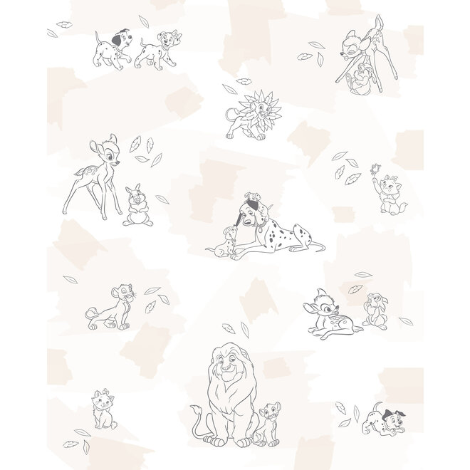Disney Dieren Vlies Behang - 200x250 cm - Disney Animals