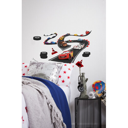 Cars Disney Cars Muursticker 50x70 cm - Track Cars Disney Cars Muursticker 50x70 cm - Track