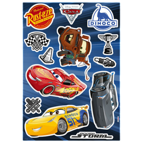 Cars Disney Cars Muursticker 50x70 cm - Cars3 Cars Disney Cars Muursticker 50x70 cm - Cars3