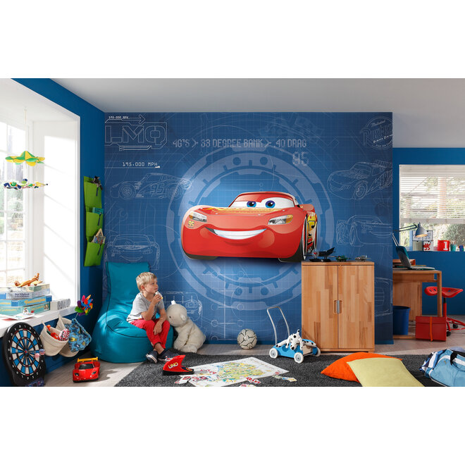 Disney Cars Behang McQueen - 368x254 cm