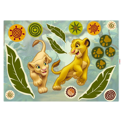 Lion King Lion King Muurstickers 50x70 cm - Simba en Nala Lion King Lion King Muurstickers 50x70 cm - Simba en Nala