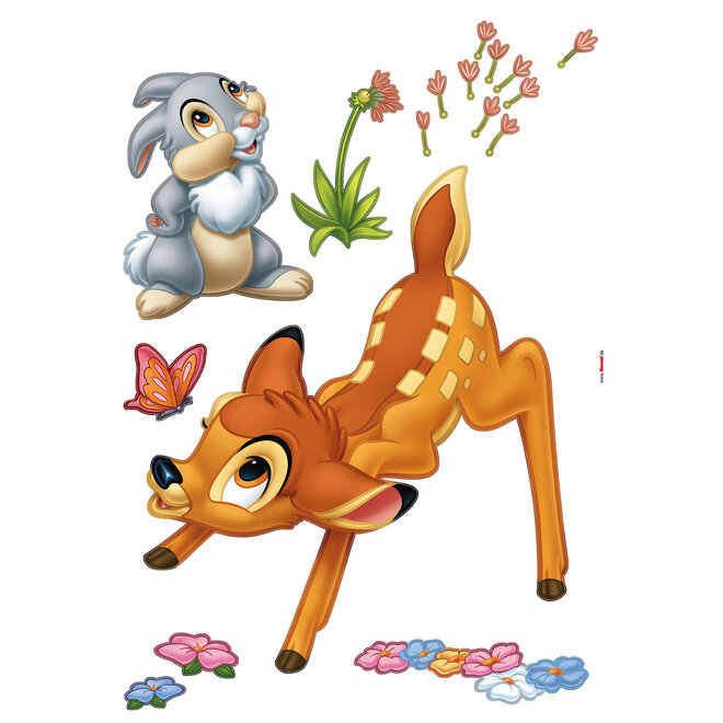 Bambi en Stampertje Muurstickers 50x70 cm - Disney