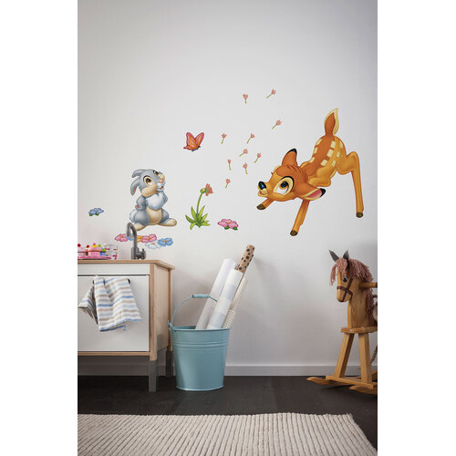 Bambi Bambi en Stampertje Muurstickers 50x70 cm - Disney