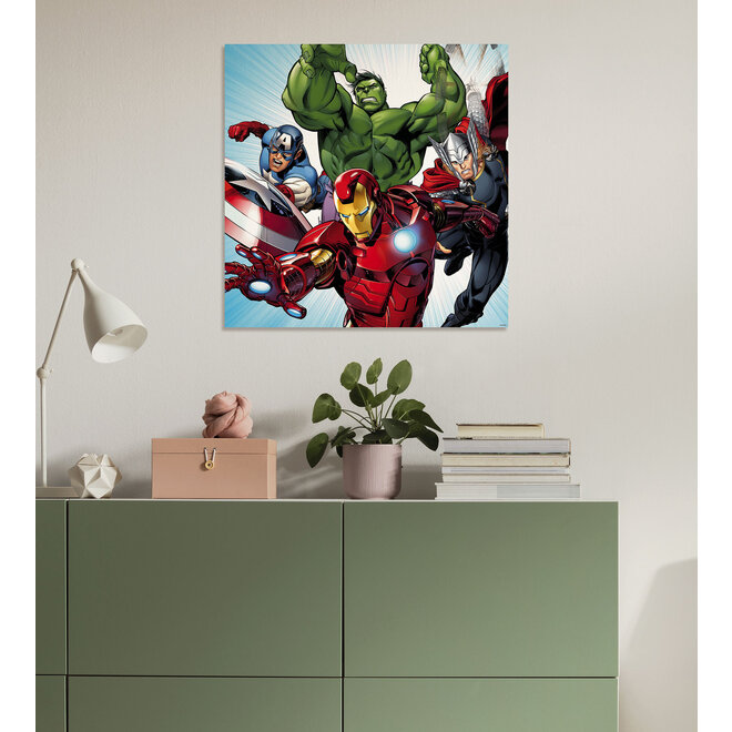 The Avengers Canvas Teampower - 60x60 cm - Marvel