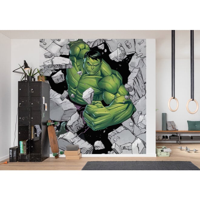 The Avengers Vlies Behang Hulk - 250x280 cm - Marvel