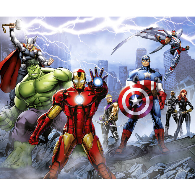 Avengers Vlies Behang Warriors - 300x250 cm - Marvel