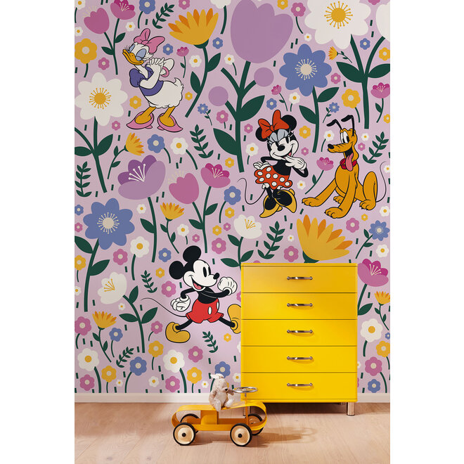 Minnie Mouse Vlies Behang - 200x250 cm - Mickey, Minnie, Pluto