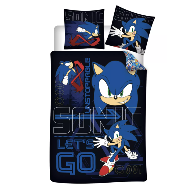 Sonic Dekbedovertrek 140 x 200 cm - Let's Go