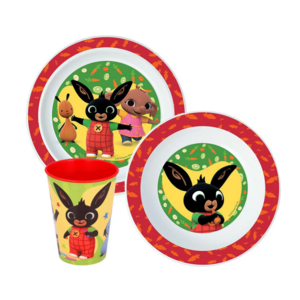 Bing Konijn Bing Konijn Kinderservies met Beker - Magnetron