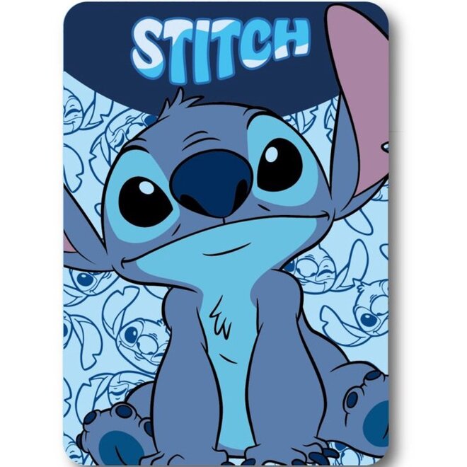 Stitch Fleece Deken - Blauw - Disney