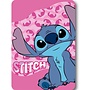 Stitch Fleece Deken - Roze - Disney