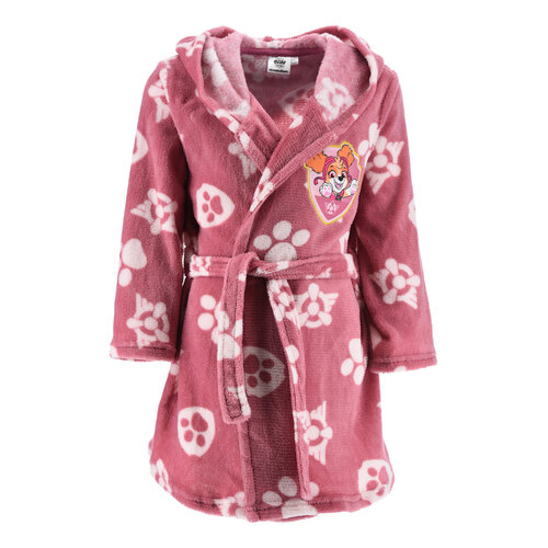 Paw Patrol Paw Patrol Badjas met Capuchon - Roze Paw Patrol Paw Patrol Badjas met Capuchon - Roze