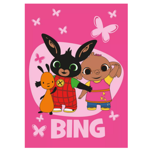 Bing Konijn Bing Konijn Fleece Deken - Roze